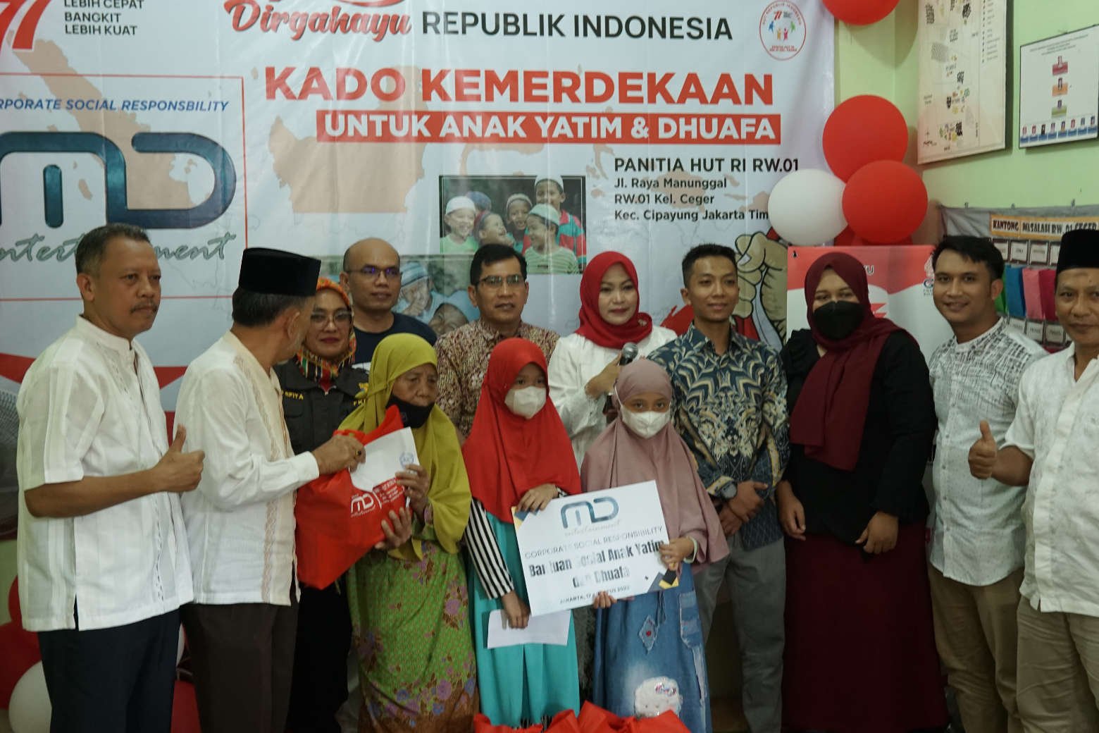 CSR ACTIVITIES – SANTUNAN KEPADA ANAK YATIM DAN DHUAFA DI KELURAHAN CEGER